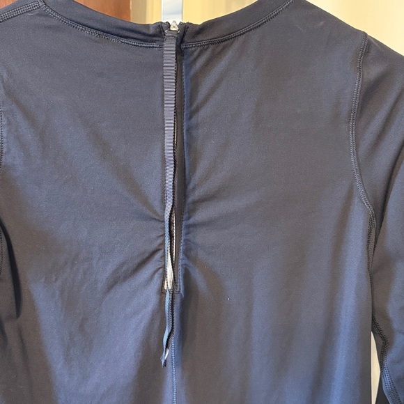 Lululemon Run Warm Up Crew Sweatshirt Sz 4 Black Power Luxtreme Waist Length 481 - Picture 5 of 7